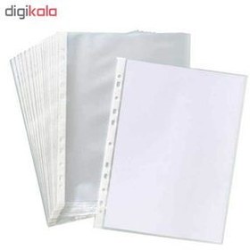 تصویر کاور کاغذ A3 نیک آور بسته 100 عددی با ضخامت 10 میکرون Plastic Cover Paper A3