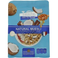 تصویر غلات صبحانه توت سوییت طعم نارگیل و شکلات تلخ وزن ۳۵۰ گرم 