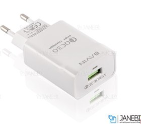 تصویر شارژر دیواری سریع و کابل میکرو یو اس بی باوین Bavin PC658Y Micro USB Charger 