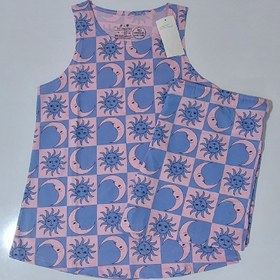 تصویر ست تاپ و شورتک زنانه نخ پنبه اچ اند ام قواره دار بنگلادشی Set Top and short H&M