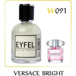 تصویر ادکلن ایفل زنانه کد W91 مشابه ادکلن ورساچه صورتی برایت کریستال Versace Bright Crystal 