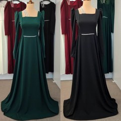 تصویر لباس مجلسی زنانه مدل لیو سایز ۵۲ رنگ مشکی 