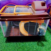 تصویر قفس همستر مدل ( Rashel_H08 ) - قهوه ای Hamster cage model (Rashel_H08)