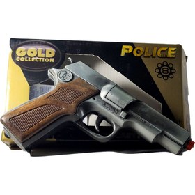 تصویر کلت فلزی ترقه ای پلیس سری طلایی 8 تیر کلت فلزی ترقه ای پلیس سری طلایی 8 تیر