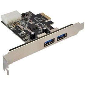 تصویر هاب USB 3.0 دو پورت PCI-E پی نت مدل PRO-2 