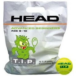 تصویر توپ تنیس دخترانه و پسرانه بچگانه کودکان نوع POLYBAG 72 PACK Head 