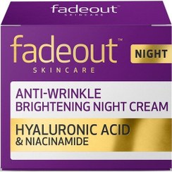 تصویر کرم ضد چروک و روشن کننده شب فیداوت حجم 50 میل Fadeout anti-wrinkle and brightening night cream volume 50ml