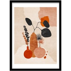 تصویر تابلو دکوراتیو مدل نقاشی مدرن گلدان کد 1399 