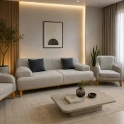 تصویر مبل راحتی ۸ نفره مینیمال لگنی 