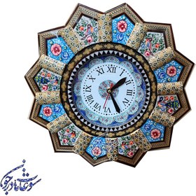 تصویر ساعت دیواری خاتم کاری میناکاری اصفهان 