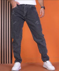 تصویر شلوار مام فیت مردانه ذغالی کد ۳۷۶ پارچه کجراه 