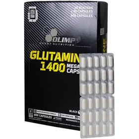 تصویر کپسول گلوتامین 1400 مگا الیمپ 120 عددی ا Glutamine Mega 1400 Glutamine Mega 1400