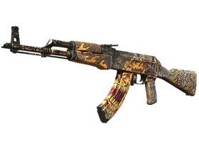 تصویر اسکین بازی سی اس گو - StatTrak™ AK-47 | Searing Rage (Well-Worn) 