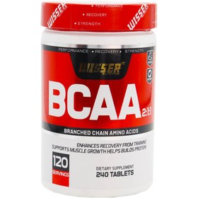 تصویر قرص بی سی ای ای 2:1:1 ویثرنوتریشن 240 عدد Wisser BCAA 2:1:1 240 Tablets