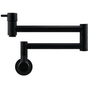 تصویر شیر دیگ پرکن لازارو مدل مونول - مشکی مات / شیر دیگ پرکن آشپزخانه MONOL POT FILLER LAZARO