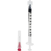 تصویر سرنگ انسولین یک سی سی حلما نیدل جدا با سرسوزن گیج ۲۷ Helma-teb insulin syringe gage 27