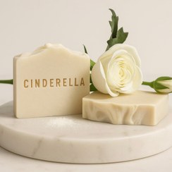 تصویر صابون سفیداب (زینک اکساید) سیندرلا اصل لایه بردار ضدلک و روشن کننده حجم۱۰۰گرم Cinderella Zinc oxide soap