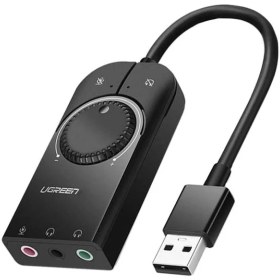 تصویر کارت صدا یوگرین مدل UGREEN USB Sound Card CM129-40964 