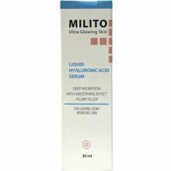 تصویر سرم آبرسان هیالورونیک اسید میلیتو 30 میلی لیتری Milito Hyaluronic Acid Hydrating Serum 30 ml