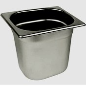 تصویر بن ماری سایز ۱/6 عمق ۱۰ استیل با درب 