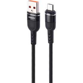 تصویر کابل میکرو یو اس بی فست شارژ Arson AN-A3 3A 1m Arson AN-A3 3A 1m Micro USB Cable