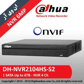 تصویر ضبط کننده ویدیویی تحت شبکه NVR داهوا مدل DH-NVR2104HS-S2 