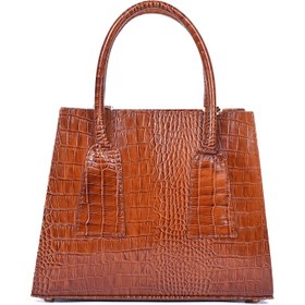 تصویر کیف دستی زنانه تهیه شده از چرم طبیعی گاوی مدل کلارا Women's handbag made of natural cow leather, Clara mode