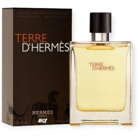 تصویر ادکلن مردانه نایس شیشه اصلی مدل تق هرمس Nice Terre D'hermes حجم 100 میلی لیتر Nice Terre De Hermes Eau de Parfum for men 100 ml