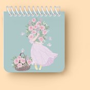 تصویر دفتر یادداشت مربعی Girly 1 