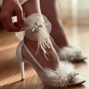 تصویر کفش عروس مدل تینا 