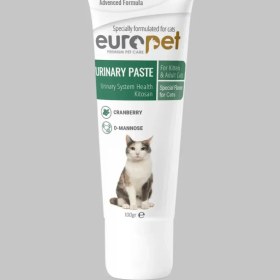 تصویر خمیر یورینری گربه یوروپت 100 گرم (حمایت از مجاری ادرار) - اورجینال Europet Urinary Paste 100g