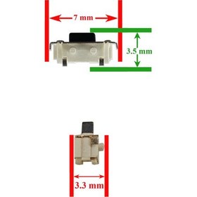تصویر دکمه لپ تاپ 7x3.5x3.3mm 