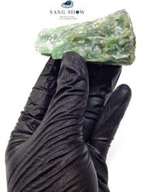 تصویر سنگ یشم سبز راف معدنی مدل S1604 