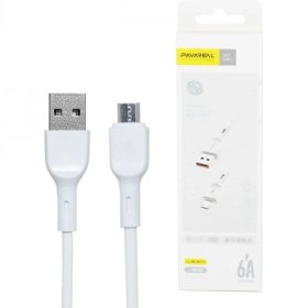 تصویر کابل فست شارژ اندروید برند PAVAREAL مدل 6A Max Fast Charging Data Cable 