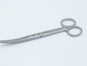 تصویر قیچی نخ یکسر تیز سرکج ۱۶سانتی 