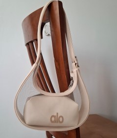 تصویر کیف تک بند توری - کرمی Alo