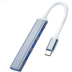 تصویر هاب چهار پورت تایپ سی کوتتسی Coteetci 4in1 HUB 83005-TS 