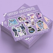 تصویر استیکر کیوتی طرح KPop Demon Hunters کد M093 