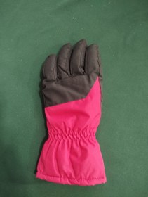 تصویر دستکش اسکی زنانه مشکی سرخابی CRIVIT 