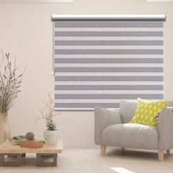 تصویر پرده زبرا طرح برفی 