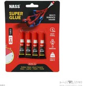 تصویر چسب قطره ای(فوری) 1گرمی بلیستر4عددی ناس کد524006- یک بسته 20 تایی 