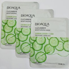 تصویر ماسک ورقه ای صورت خیار مناسب انواع پوست 