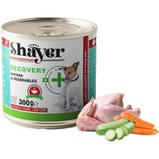 تصویر کنسرو سوپ ریکاوری سگ طعم مرغ و سبزیجات برند شایر 300 گرمی Shayer 