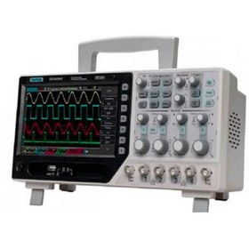 تصویر اسیلوسکوپ 100مگاهرتز فانکشن دار 4 کانال هانتک Hantek DSO4104C Hantek DSO4104C 4 CH Oscilloscope with Built-in DDS Generator