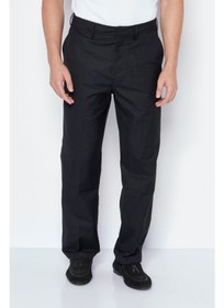 تصویر شلوار رسمی مردانه، مشکی برند xlarge Men Solid Dress Pants, Black