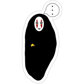 تصویر استیکر لپ تاپ شهر اشباح -بدون چهره 