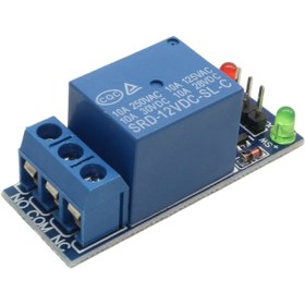 تصویر ماژول رله یک کانال 12 ولت 1-Channel 12V Relay Module