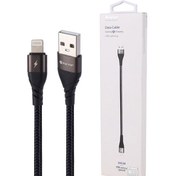 تصویر کابل شارژ و انتقال اطلاعات Parmp USB to Lightning 30cm Parmp 30cm USB to Lightning Charging Data Cable