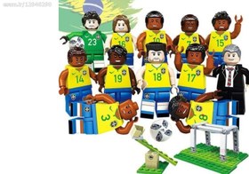 تصویر دوازده عدد ادمک لگو تیم ملی برزیل 