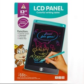 تصویر تبلت جادویی کاغذ دیجیتال صفحه رنگی 12 اینچ LCD Panel Colorful Writing tablet 